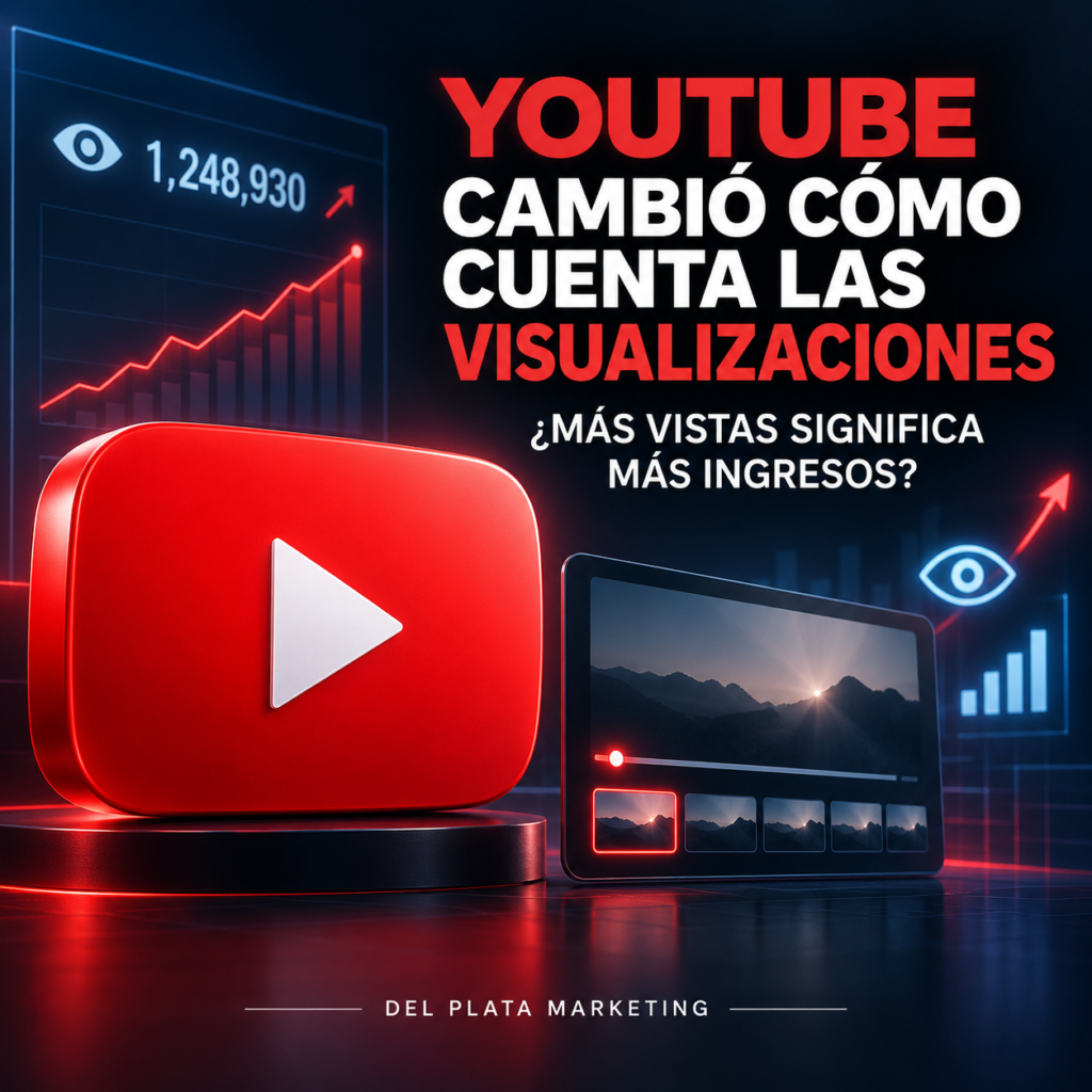 Nuevo conteo de visualizaciones de YouTube
